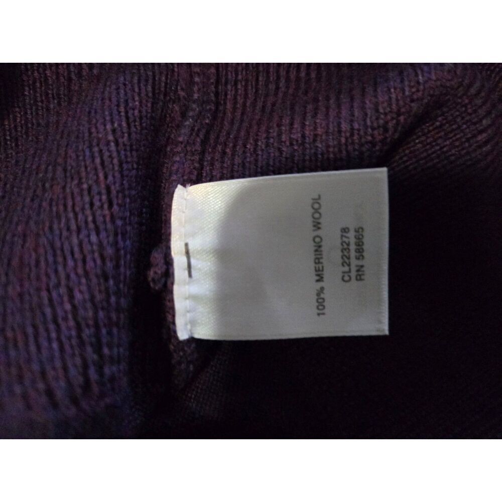 Classiques Entier Women's Purple Merino Wool Long Sleeve Sweater Size Small - Picture 7 of 7